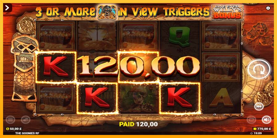 The Goonies Deluxe Rapid Fire Jackpots játékgép pénzért, kép 4