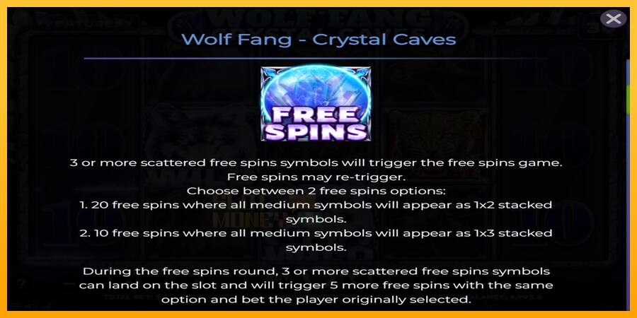 Wolf Fang - Crystal Caves játékgép pénzért, kép 5