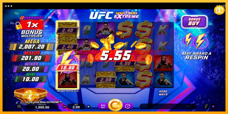 UFC Gold Blitz Extreme játékgép pénzért, kép 4