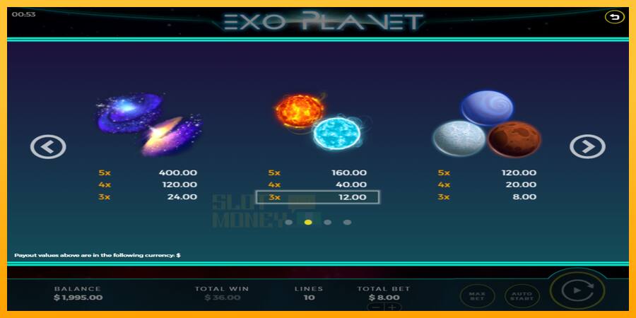 Exo Planet játékgép pénzért, kép 5