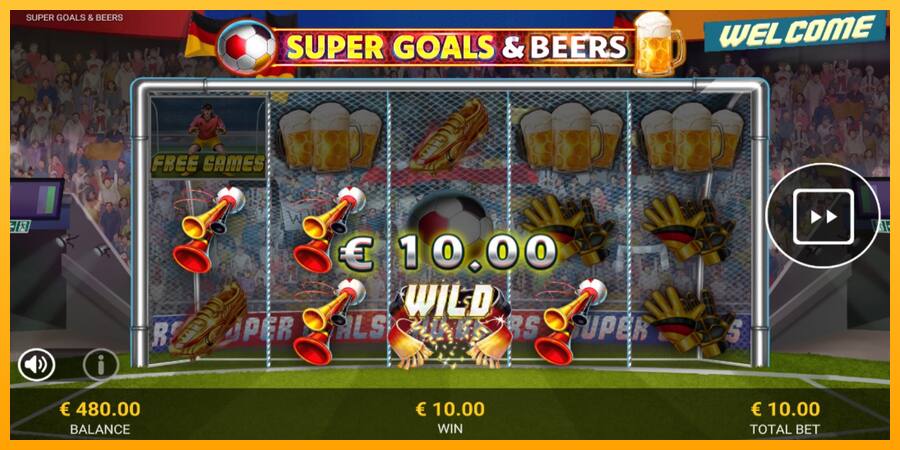 Super Goals & Beers játékgép pénzért, kép 3