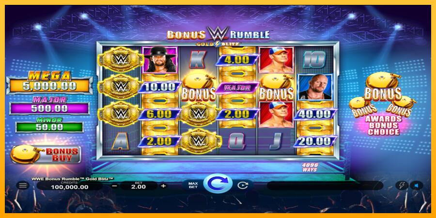 WWE Bonus Rumble Gold Blitz játékgép pénzért, kép 1