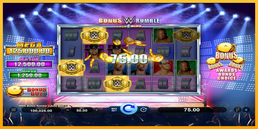 WWE Bonus Rumble Gold Blitz játékgép pénzért, kép 2