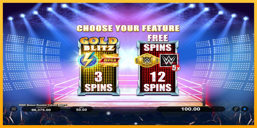 WWE Bonus Rumble Gold Blitz játékgép pénzért, kép 3