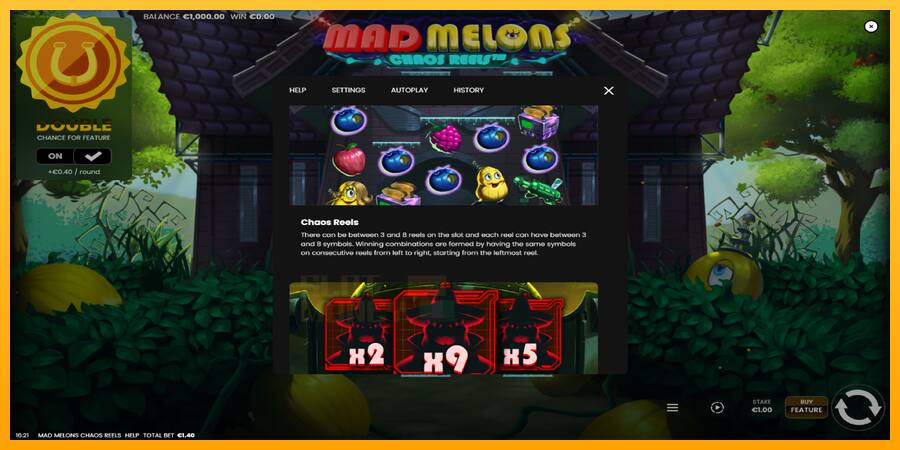 Mad Melons Chaos Reels játékgép pénzért, kép 6