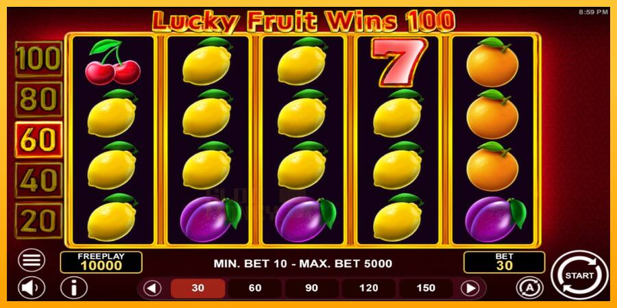 Lucky Fruit Wins 100 játékgép pénzért, kép 1