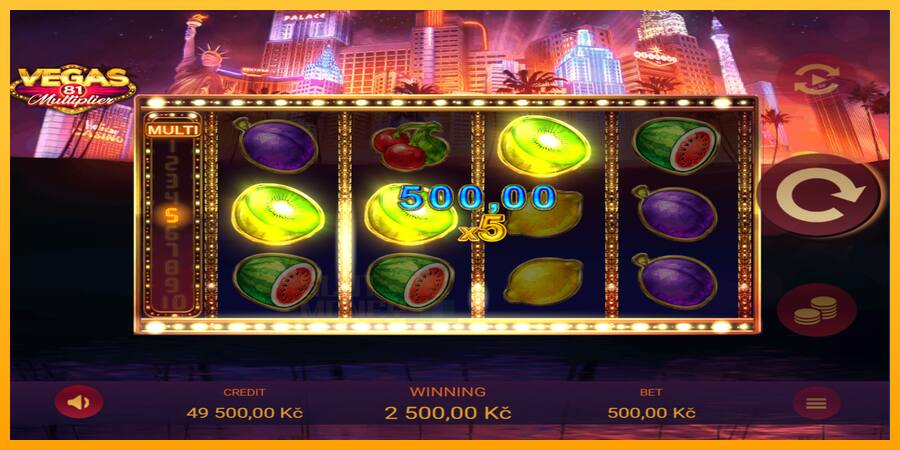 Vegas 81 Multiplier játékgép pénzért, kép 2