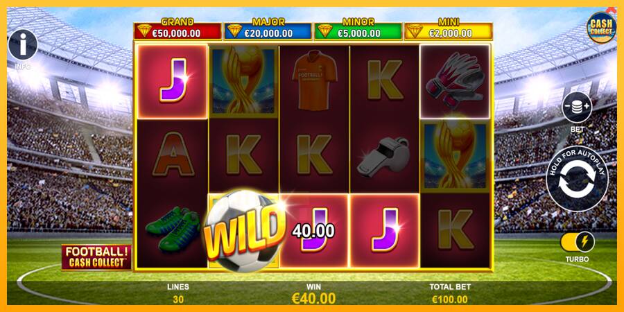 Football Cash Collect PowerPlay Jackpot játékgép pénzért, kép 3