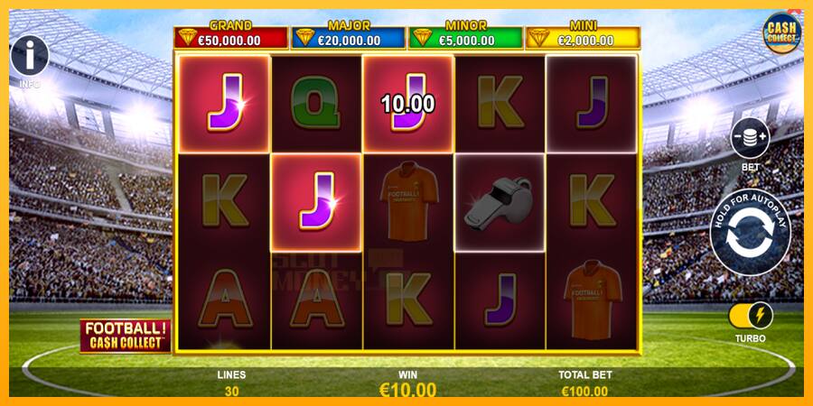 Football Cash Collect PowerPlay Jackpot játékgép pénzért, kép 4