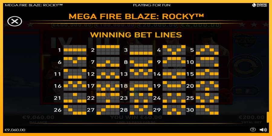 Mega Fire Blaze: Rocky játékgép pénzért, kép 6
