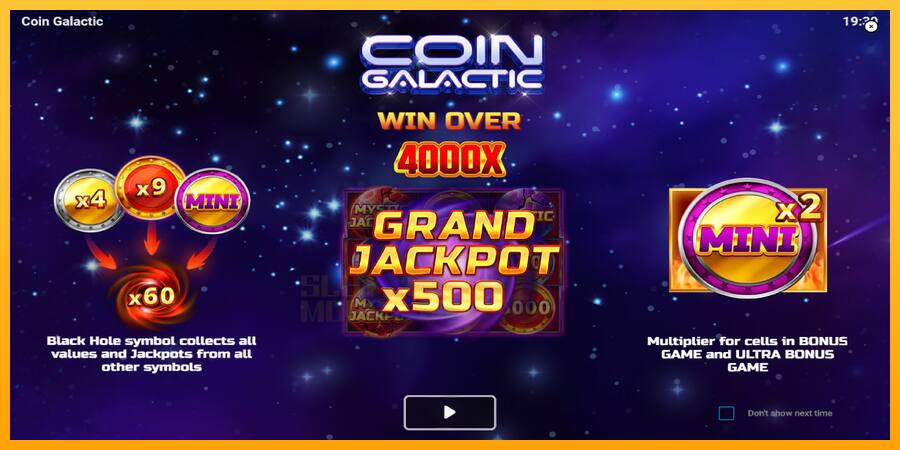 Coin Galactic játékgép pénzért, kép 1