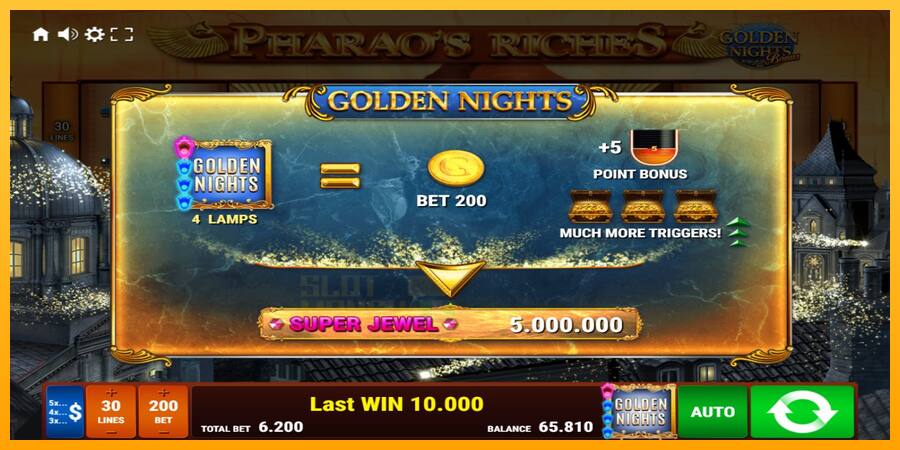 Pharaos Riches Golden Nights játékgép pénzért, kép 7