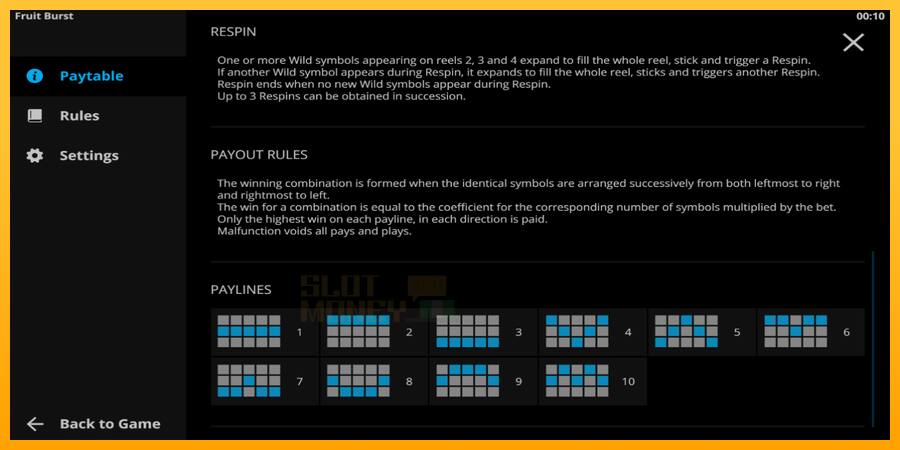 Fruitburst játékgép pénzért, kép 5
