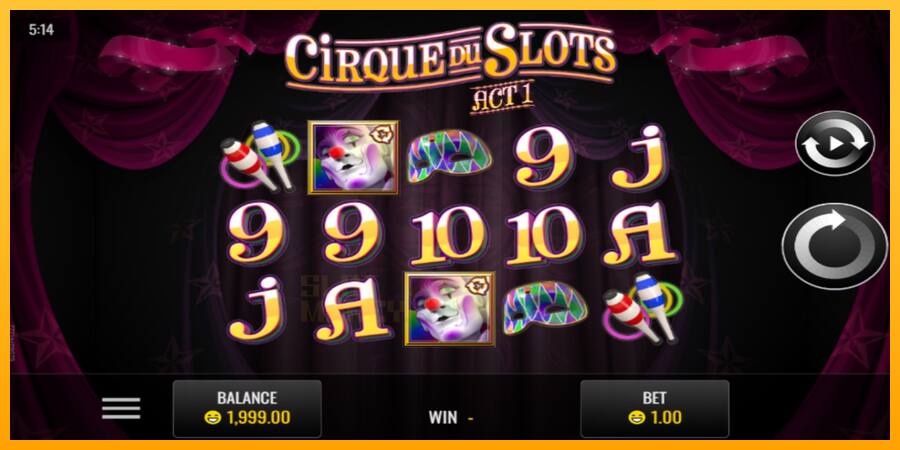 Cirque du Slots játékgép pénzért, kép 1