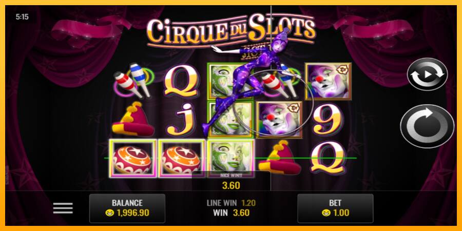 Cirque du Slots játékgép pénzért, kép 2