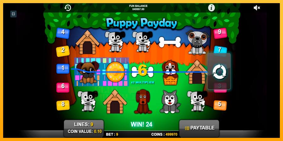 Puppy Payday játékgép pénzért, kép 4