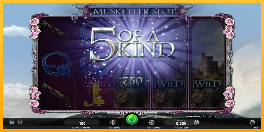 Musketeer Slot játékgép pénzért, kép 4