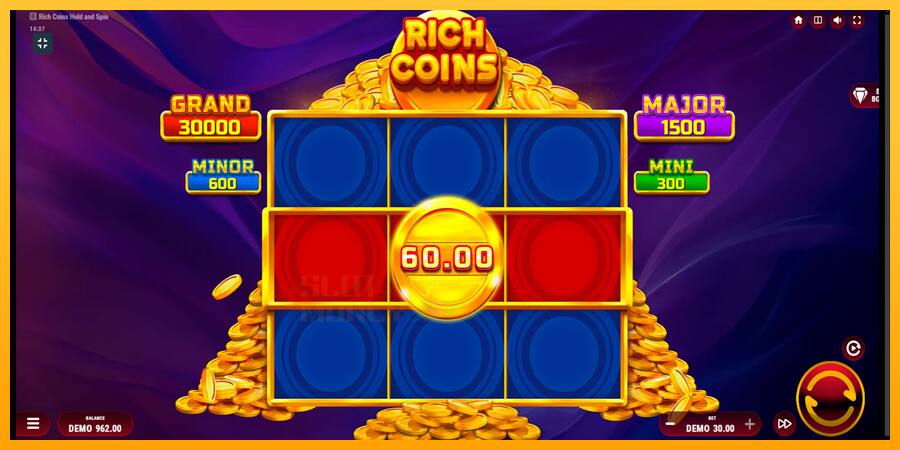 Rich Coins Hold and Spin játékgép pénzért, kép 3