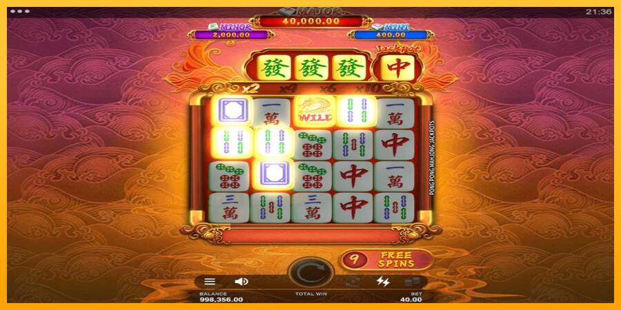 Pong Pong Mahjong Jackpots játékgép pénzért, kép 5