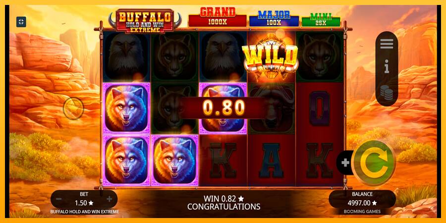 Buffalo Hold and Win Extreme játékgép pénzért, kép 2