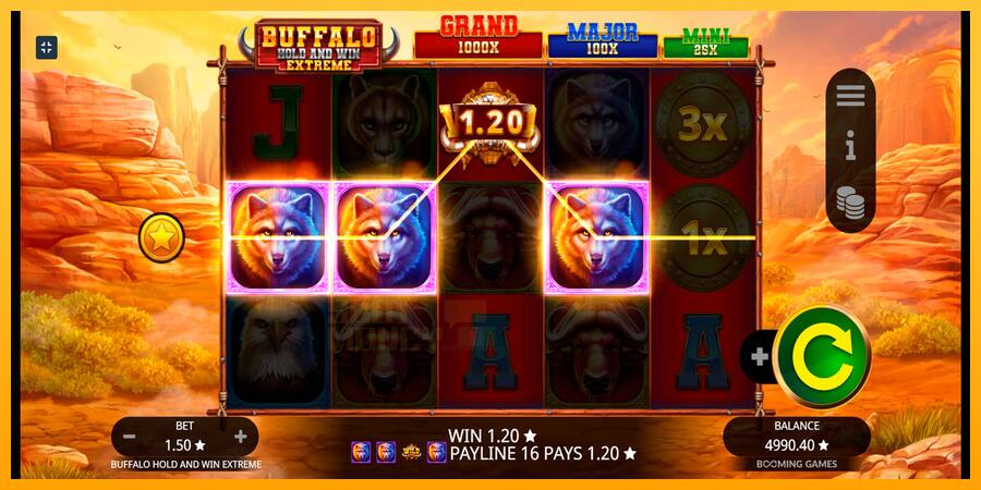 Buffalo Hold and Win Extreme játékgép pénzért, kép 5