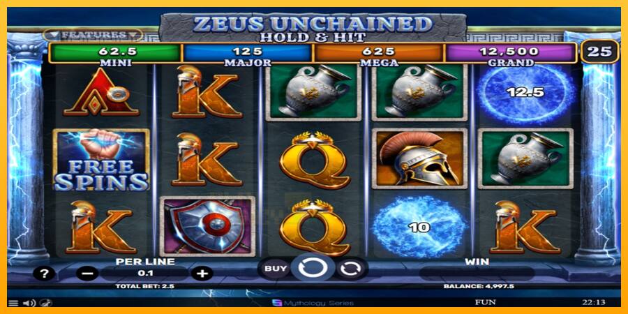 Zeus Unchained - Hold & Hit játékgép pénzért, kép 2