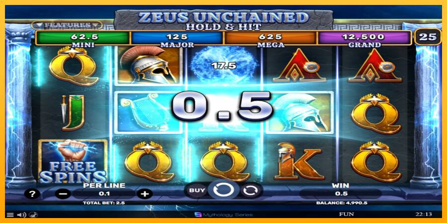 Zeus Unchained - Hold & Hit játékgép pénzért, kép 3