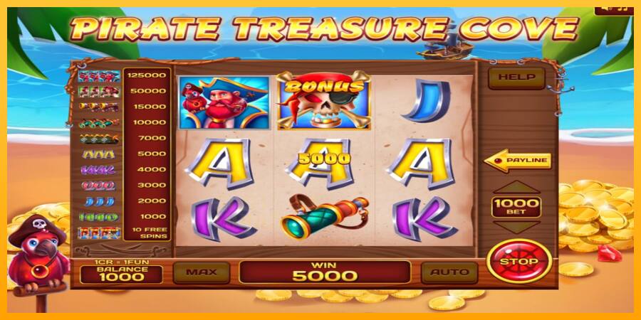 Pirate Treasure Cove 3x3 játékgép pénzért, kép 2