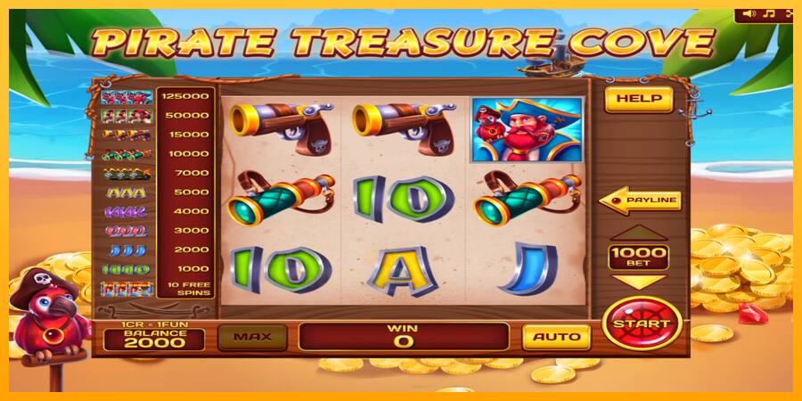 Pirate Treasure Cove 3x3 játékgép pénzért, kép 3