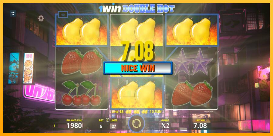 1win Double Hot játékgép pénzért, kép 3