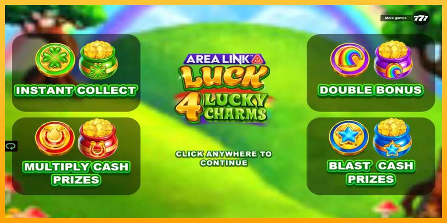 Area Link Luck 4 Lucky Charms játékgép pénzért, kép 1