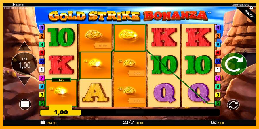 Gold Strike Bonanza játékgép pénzért, kép 3