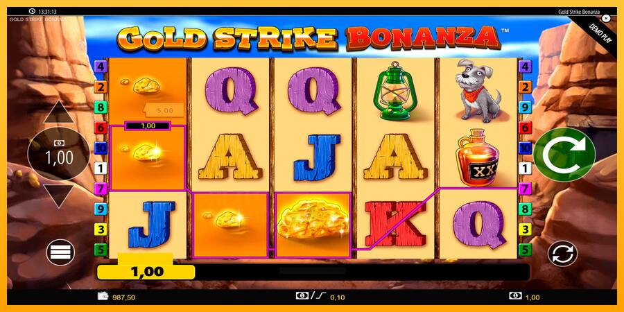 Gold Strike Bonanza játékgép pénzért, kép 5