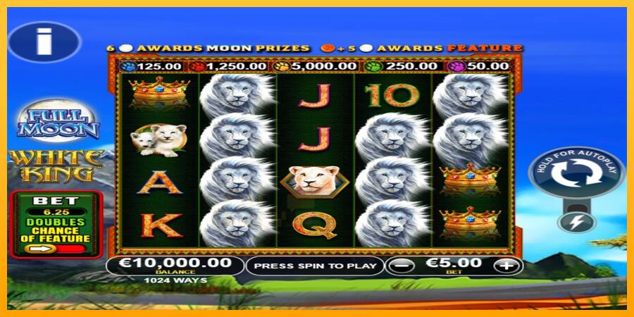 Full Moon: White King PowerPlay Jackpot játékgép pénzért, kép 1