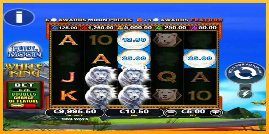 Full Moon: White King PowerPlay Jackpot játékgép pénzért, kép 2