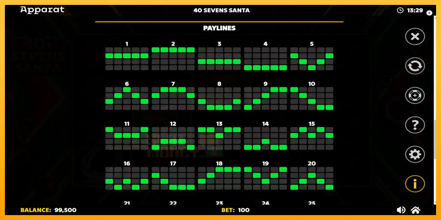 40 Sevens Santa játékgép pénzért, kép 7