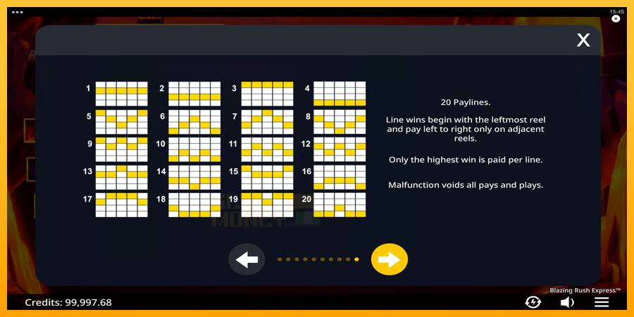 Blazing Rush Express játékgép pénzért, kép 7