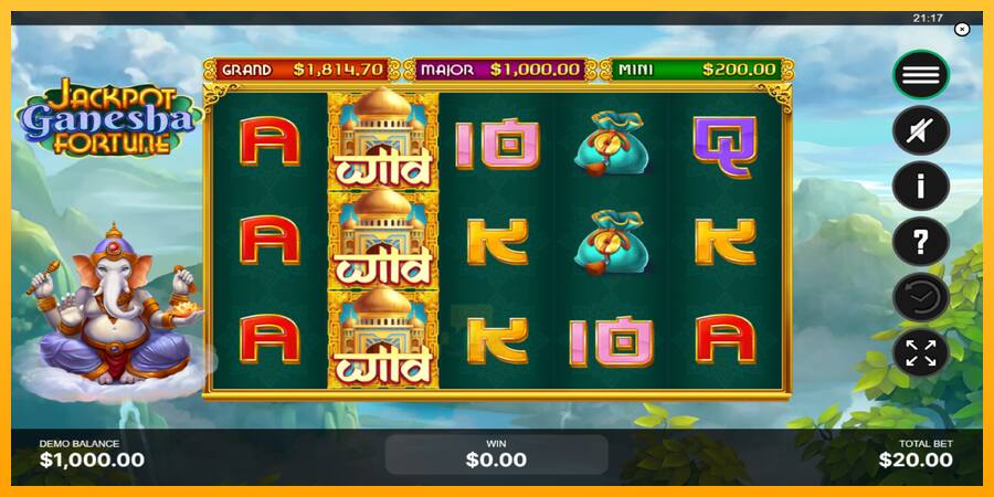 Jackpot Ganesha Fortune játékgép pénzért, kép 2