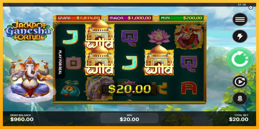 Jackpot Ganesha Fortune játékgép pénzért, kép 4