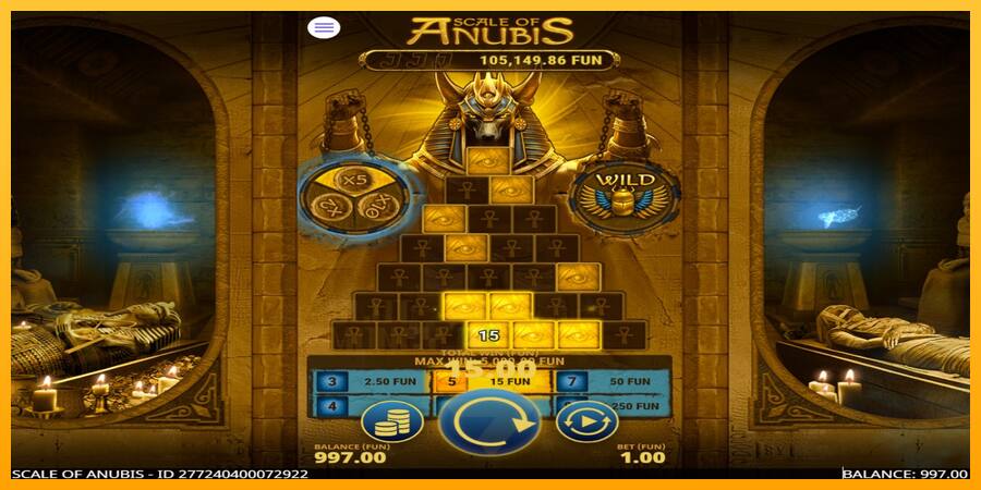 Scale of Anubis játékgép pénzért, kép 3