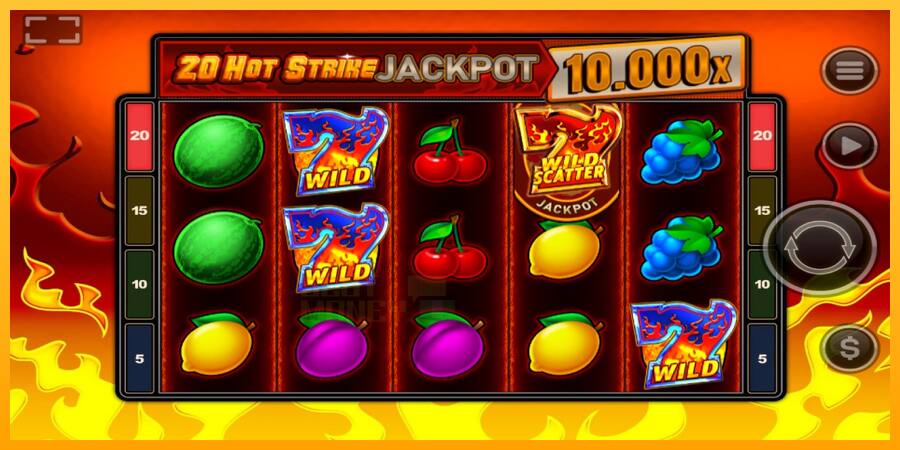 20 Hot Strike Jackpot játékgép pénzért, kép 2