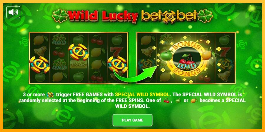 Wild Lucky Betebet játékgép pénzért, kép 1