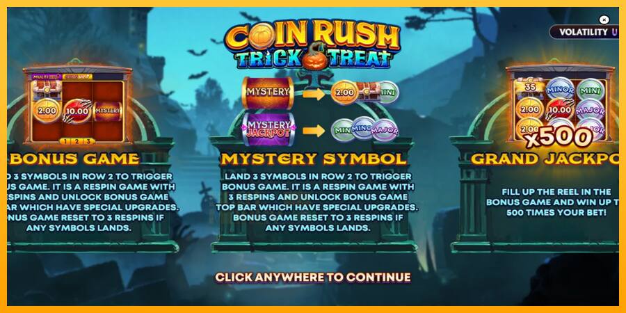 Coin Rush: Trick o Treat játékgép pénzért, kép 1