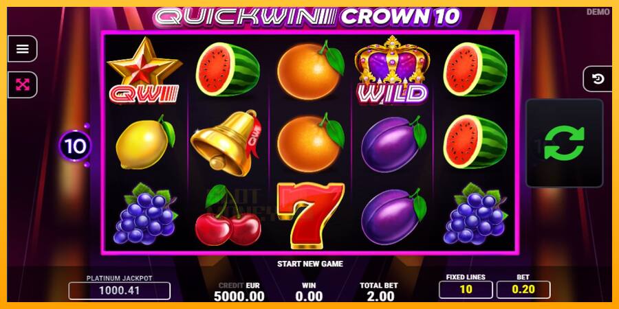 Quick Win Crown 10 játékgép pénzért, kép 1