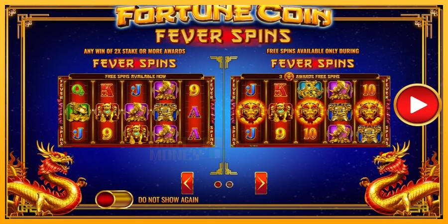 Fortune Coin Fever Spins játékgép pénzért, kép 3