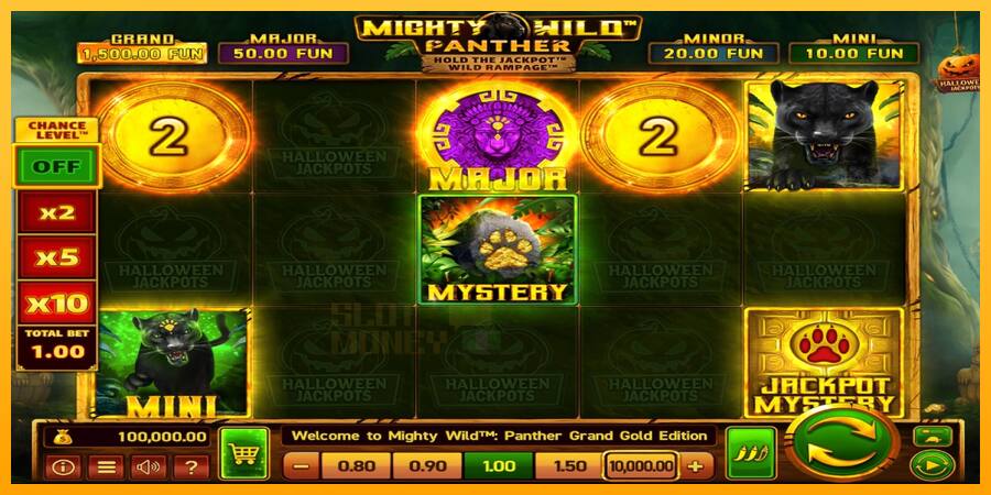 Mighty Wild: Panther Grand Gold Edition Halloween Jackpots játékgép pénzért, kép 1