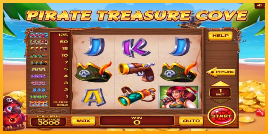 Pirate Treasure Cove Pull Tabs játékgép pénzért, kép 1