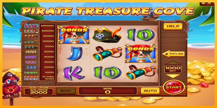 Pirate Treasure Cove Pull Tabs játékgép pénzért, kép 2