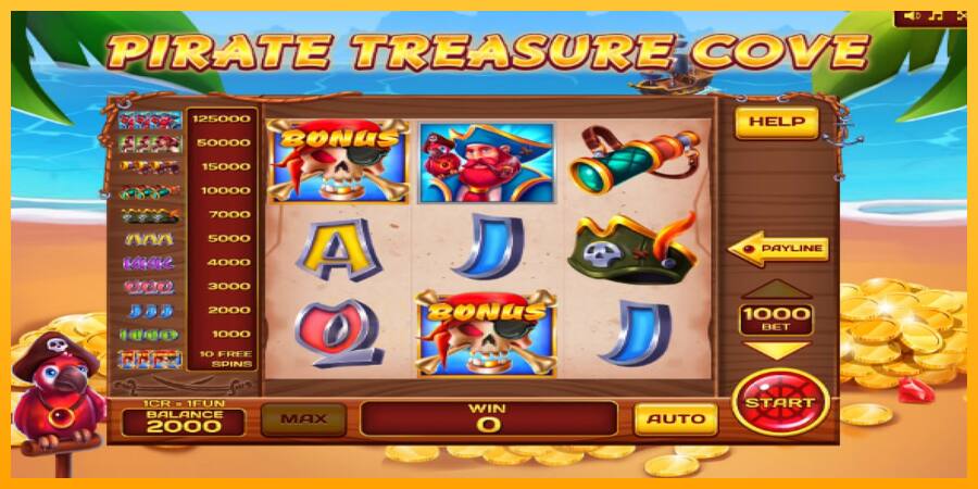 Pirate Treasure Cove Pull Tabs játékgép pénzért, kép 4