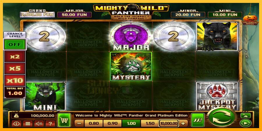 Mighty Wild: Panther Grand Platinum Edition Halloween Jackpots játékgép pénzért, kép 1